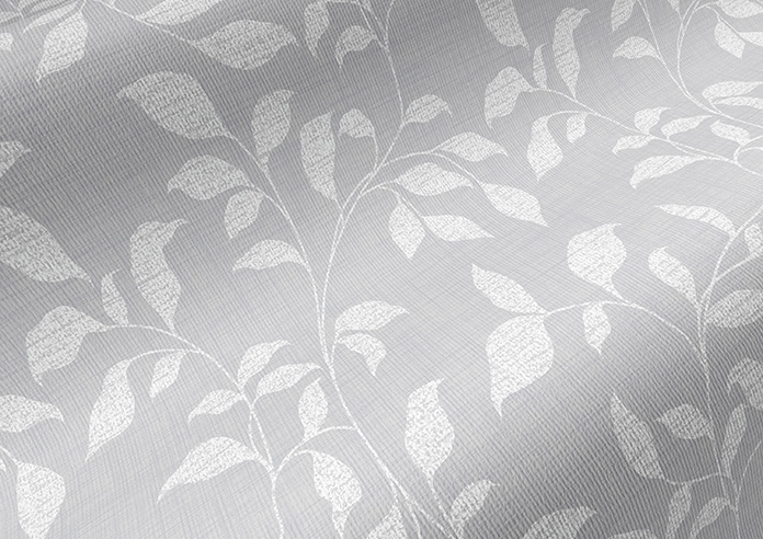 Delicate Foliage, Cloud Grey - Twist&Fit Roller Blind - Image 4